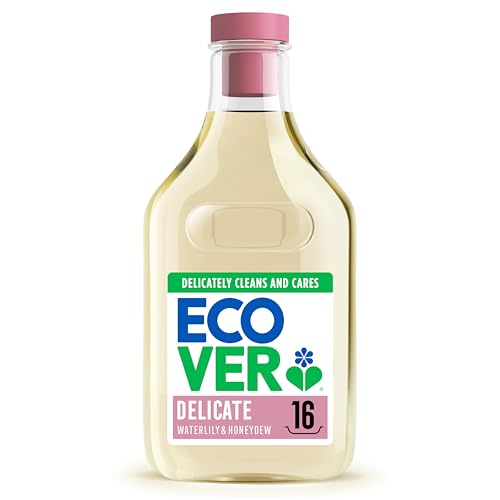 Ecover Delicate Laundry Detergent, Laundry Washing Liquid, For Wool & Silk, Waterlily & Honeydew, 16 Washes, 750ml