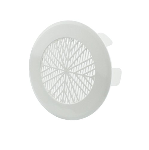 Universal Lüftungsgitter Ø78-125 mm Abluftgitter weiß braun grau...