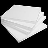 Aselected 4 Stück Schaumstoffblöcke, 30x30x2cm Styroporblöcke für Projekte, Polystyrol-Bastelblöcke zum Modellieren, Basteln, DIY-Kunsthandwerk, Blumenarrangements (weiß)