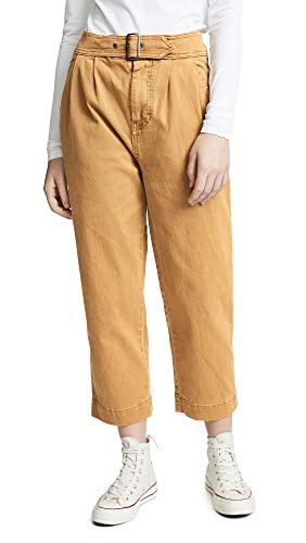 Free People Women's Seamed Like The Real Thing Pants, Sand, Tan, 12