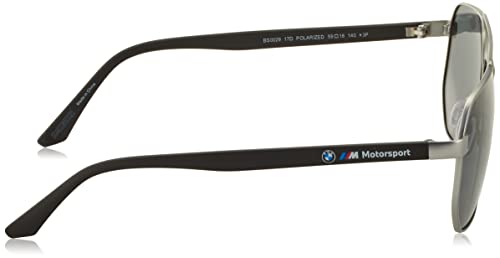 Image of BMW mens Metal Sun Glasses Rectangular Sunglasses