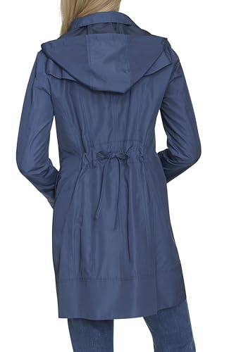 Image of Cole Haan Women's Back Bow Packable Hooded Rain Jacket