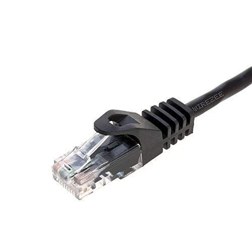 Cat5/Cat5e Patch Cord Network RJ45 ETHERNET Cable (10FT, Black)