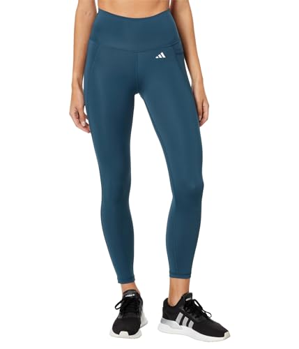 Adidas Women's Optime Stash Pocket High-Waisted 7/8 Leggings, Arctic Night, X-Small