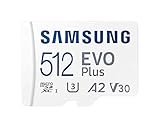 Samsung Evo Plus microSD SDXC U3 Class 10 A2 Memory Card 130MB/s with SD Adapter 2021 (512GB)