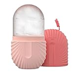 美顔ローラー アイスローラー アイスホルダー シリコーン 美顔器 フェイス＆ボディ用 氷で冷しマッサージ 小顔 美肌 痛み緩和 引き締め スキンケア アイスフェイシャルローラー フェイスアイサー 再利用可能 美容ツール 滑らかな肌を明るくする 男女兼用 (ピンク)