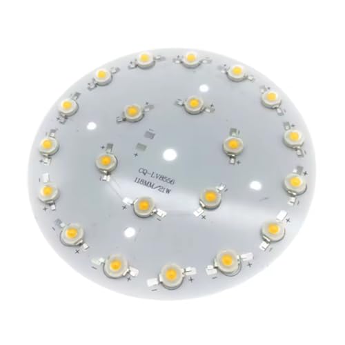 SHANGMAOYO 5pcs 21W 118mm Round Aluminum Base Plate Heat Sink PCB With High Power LED Red 620nm SHANGMAOYO