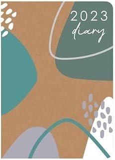 PaulStore 2023 Diary A6 week to view Hardback Diary Eco Recyclable (Pattern 1)
