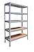 Produktbild Shelf Creations Industrie Steckregal grau 180x70x30 cm mit 5 Böden Schwerlastregal aus Metall verzinkt: Lagerregal geeignet als Kellerregal, Haushaltsregal, Archivregal, Ordnerregal, Werkstattregal