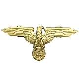 TOMMYFIELD ドイツ軍 バッジ イーグル ワシ バーピン ブローチ 服装飾 ミリタリー 制帽 (ゴールド) [並行輸入品]