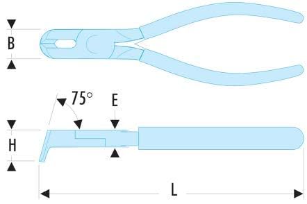 Pince Coupante Diagonale Bec Effilé Facom 160 Mm - Idéale Pour Électriciens, Coupe Fils Précise Et Confortable