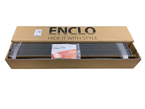 Enclo Privacy Screens EC18002 Lincoln WoodTek Vinyl Outdoor Privacy Screen, Perfect to Conceal Trash Bins and A/C Units, Full-Coverage No-Dig Kit 3.5ft H x 3.5ft W, Charcoal Color (2-Panels) - Thumbnail 5