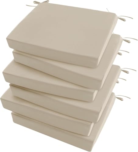 SDNAM 2/4/6 Pezzi Cuscini for Sedie Impermeabili Esterno 35/40/45cm- Cuscino