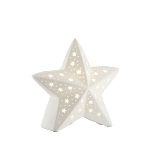 Belleek Living lámpara de Estrella, Piedra, Color Blanco