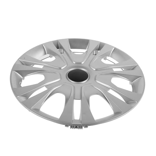 Cabilock Enjoliveurs de Jante en Plastique Argenté 14 Pouces Design Unique, Compatible Large Gamme, Installation Facile pour Protection Élégante du Moyeu de Roue