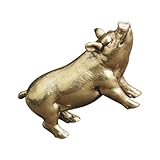 Détail : -faire de cette statue en laiton garantit que chaque angle des détails complexes, qui, animaux de bureau, sculptures de cochon