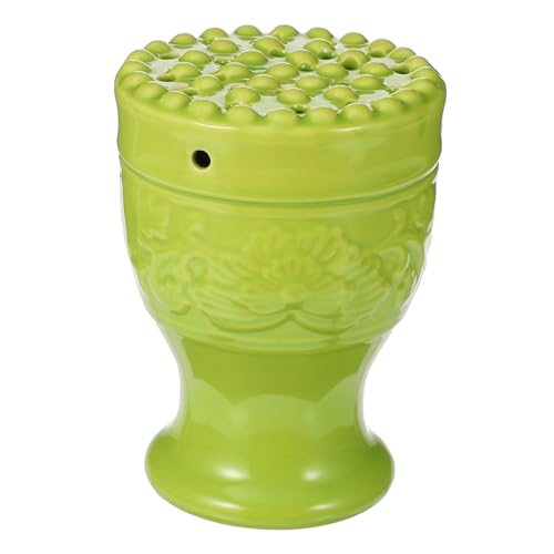 Copa de cerámica Moxa para terapia de masaje diseño resistente al calor de doble capa para moxibustión y relajación y alivio muscular miniatura 1