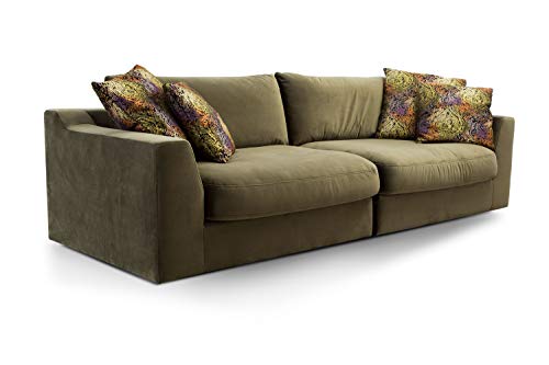 Cavadore Big Sofa Fiona XXL-Couch mit tiefen Sitzflächen