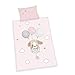 Produktbild Herding Baby Best Bettwäsche-Set, Baumwolle, rosa, 40 x 60 cm, 100 x 135 cm