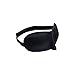 Produktbild 3D Augenmaske Schlafbrille Schlafmaske gepolstert mit elastischem Klettband, schwarz