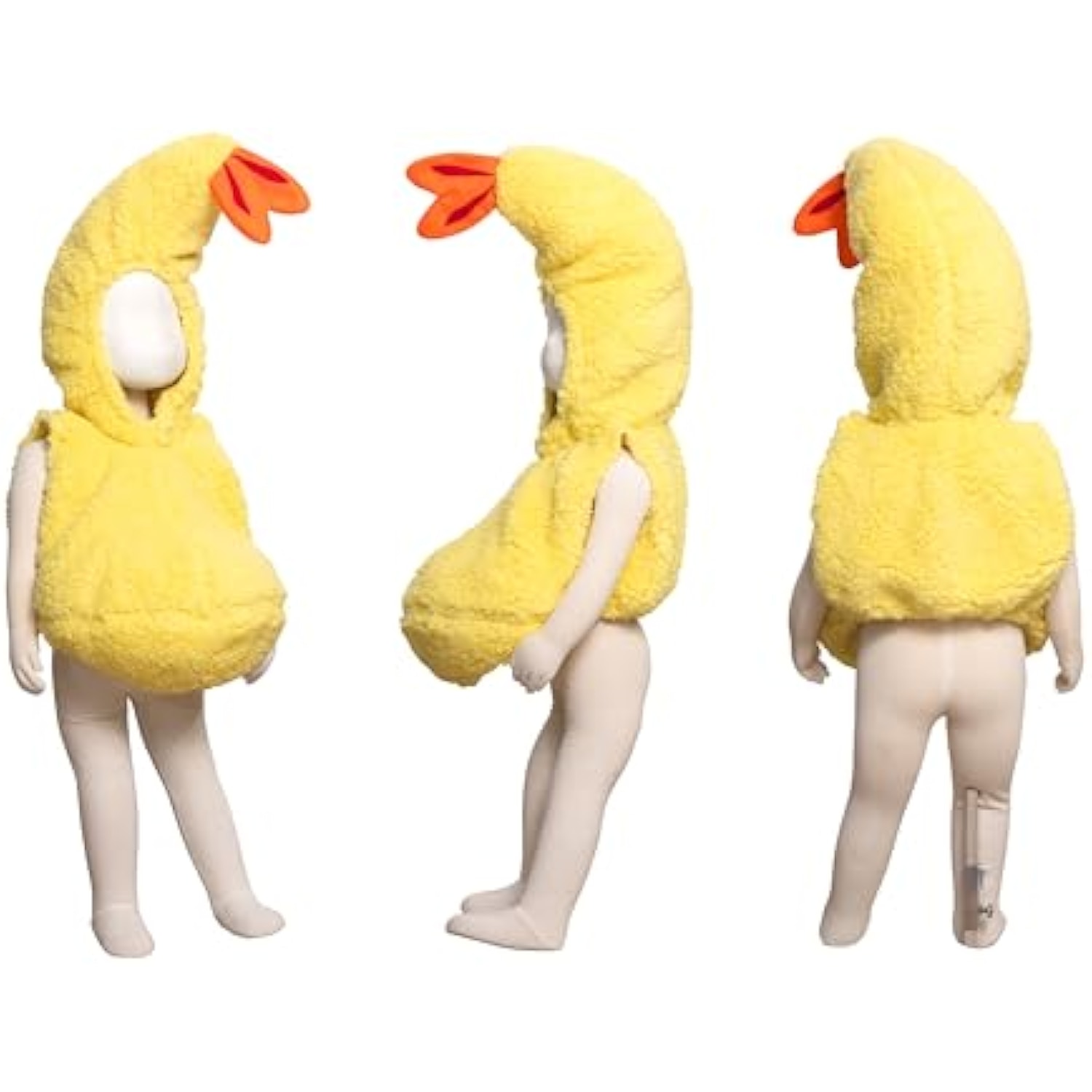 クリアストーン(Clearstone) マシュマロベビー コスプレ ハロウィン マシュマロえび天 ベビー 80cm イエロー 詳細画像2