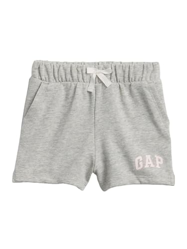 GAP Baby-Girls Logo Short Light Heather Grey 5YRS