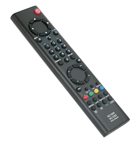AULCMEET RC1050 RC1800 Ersatzfernbedienung Kompatibel mit Hitachi L32VC04UB L37VC04U L42VC04UAB L19HP04U SANYO CE42FD81-B CE37FD90-B CE26LD33-B CE32LW02