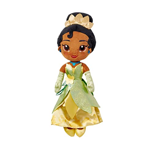 Disney Store Official Princess Plush Doll, Tiana, Medium 14 Inches, Soft Plushy with Embroidered Features, Princess Toys for Girls, Disney Dolls,...