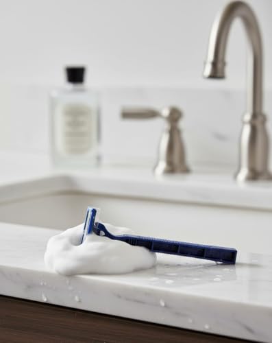 Image of Super Comfort Twin Blade Disposable Razors - Pack of 10 | Smooth & Gentle Shaving | Precision Twin Blade Shaver for Men & Women (WT201902)