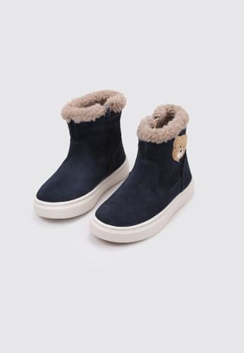 Geox Bébé Fille B NASHIK Girl A Bottine, Navy, 23 EU