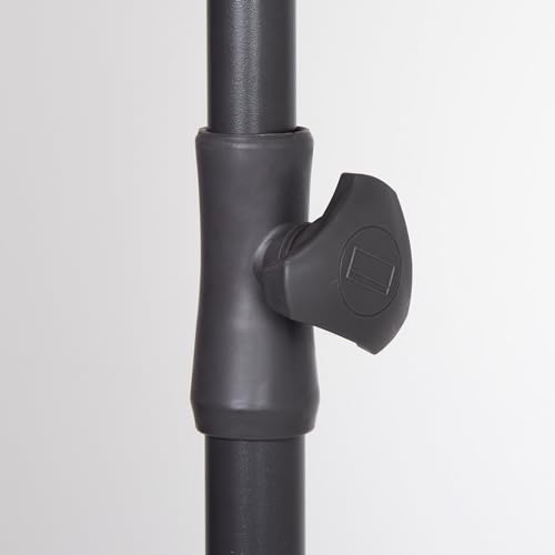 Sombrilla rectangular de balcón AKTIVE ajustable con protección UV30 para días soleados. 6