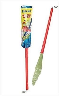 Gebi No Dust Floor Broom-Freedom from new broom dust (Bhusa) 95cm Length -Indian Brush