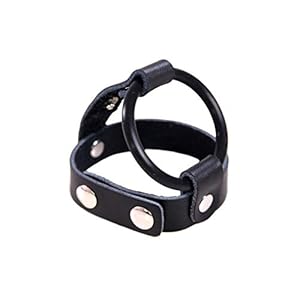 EXCEART 1Pc Penisring Cockring Zwart Siliconen Penis Stimulator Penis Enhancer Ringen Lederen Penis Sleeve Rekbare…