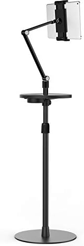 Viozon Tablet Floor Stand, Holder for iPad,Compatible with 4.5~10inch Smart Phone and Tablet Such as iPad, iPhone X, iPad Pro,iPad Mini, iPad Air 1-2 / iPad 2-4 (Black)