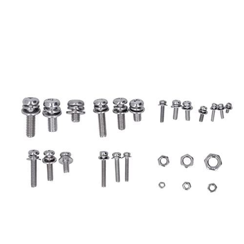 Kit de vis et écrous M2 à M6 Walfront de 480 pièces avec rondelles en acier inoxydable 304 - 4