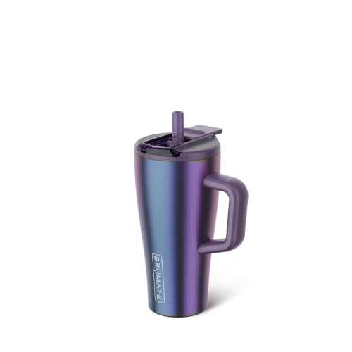 Image of BruMate Era Flip 20oz Kids Tumbler with Covered Flip Down Straw | 100% Leakproof Insulated Kids Cup | Made of Stainless Steel | Cup Holder Friendly | 20oz (Dark Aura)