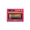 Limited edition happy pink infrared heating air fryer toaster oven extra large countertop convection oven 10 in 1 combo 6 slice toast enamel baking pan easy clean with recipe book  urban country home decor