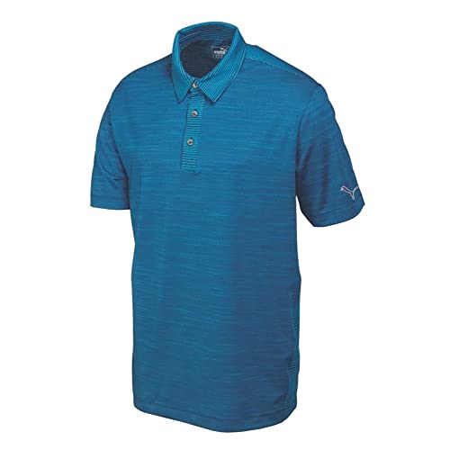 Polo Cresting Puma Golf Heather Stripe : restez au sec et libre de vos mouvements