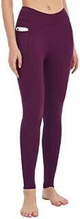 MOVE BEYOND Women's Butt Lifting Yoga Leggings with Side Pockets Lightweight Full Length