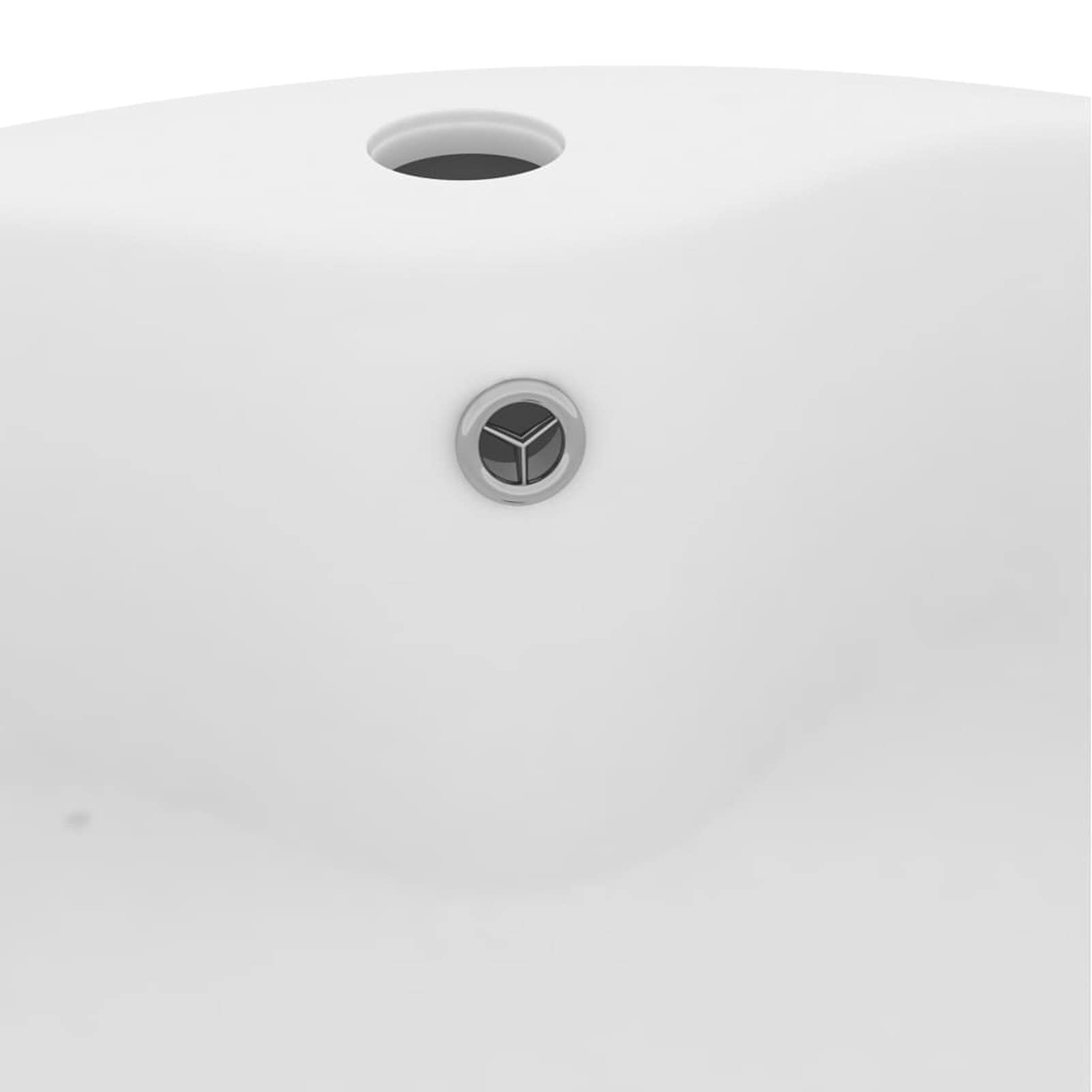 ShGaxin Lavabo Lujo con rebosadero cerámica Blanco Mate 36x13 cm, Fregadero, Lavabo Baño, Lavamanos Baño, Lavatorio Casa De Banho, Mueble Lavabo sobre Encimera