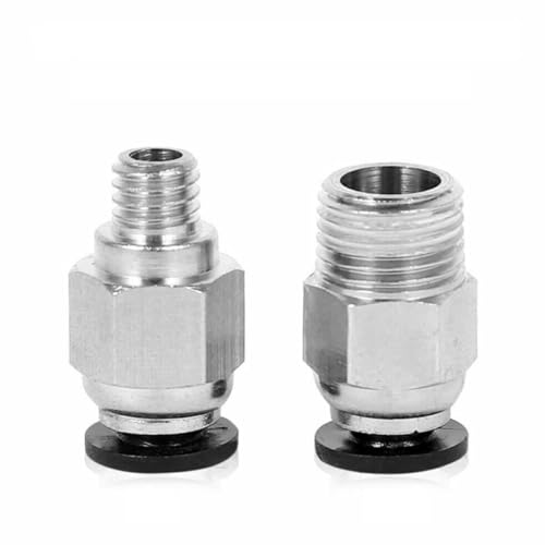 MAGICLULU Ptfe Bowden Tube Pneumatic Connector Fitting 1m with Internal Metal Teeth Stainless Steel Improved Heat Resist