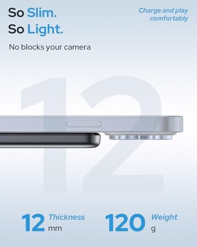 for Magsafe Portable Charger, 5000mAh Slim Wireless Magnetic Power Bank - 3