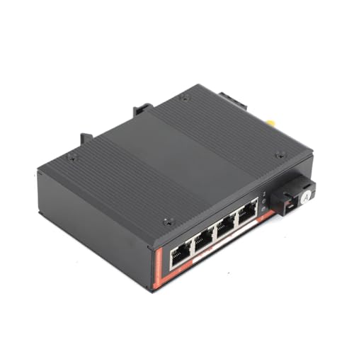 Switch Gigabit fibre monomode SC émetteur-récepteur optique RJ45 rail DIN réseau