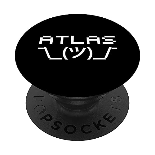 ATLAS Shrug Emoticon - Objective self-interest PopSockets PopGrip: Swappable Grip ...