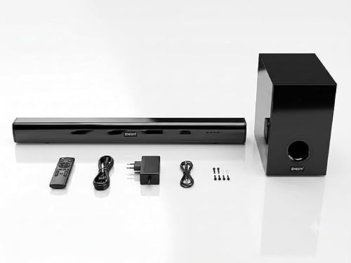NESTY GR33 2.1 Channel Bluetooth Soundbar with Subwoofer – 50W Home Theatre Speaker System