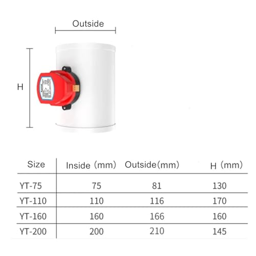 Vanne de ventilation d'air 110mm pour réguler le débit d'une VMC de maison - 3