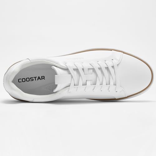 Image of Coostar Mens Casual Shoes Comfortable Dress Sneakers Classic Lace-up Shoe Lightweight