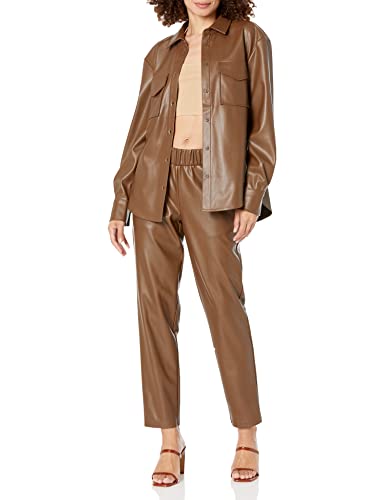 Pantalon de jogging en similicuir premium signé @lisadnyc finition luxe - 3