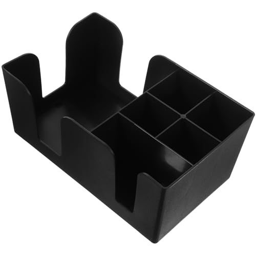 DECORNIJIA Caja De Almacenamiento De Escritorio Para Guardar Bolsitas De Té y Azúcar Organizador De Barra Para Tazas y Tapas Decoración De Estación Para Uso Cocina o Bar