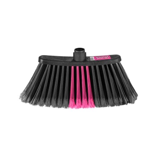 Bettanin Vassoura Sintética Multiuso Sem Cabo Cor Preta E Rosa Linha Jeitosa